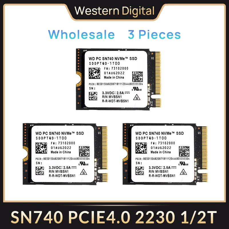    PCIe 4.0 SSD,  ũ α ٸ GPD ǥ Ʈ º, SN740, 1TB, 2TB, WD 2230, M.2 NVMe, 3 